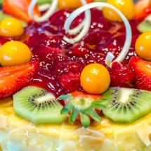 تصاویری از تزئین کیک با میوه